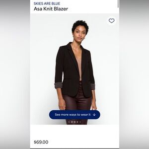 Women’s knit blazer